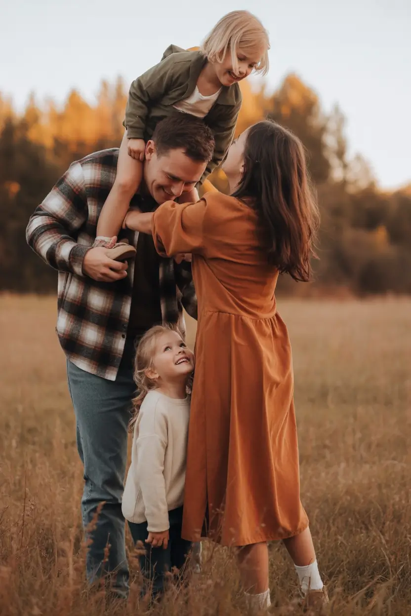 fall family photo outfits Amber Fields and Flannel Feels