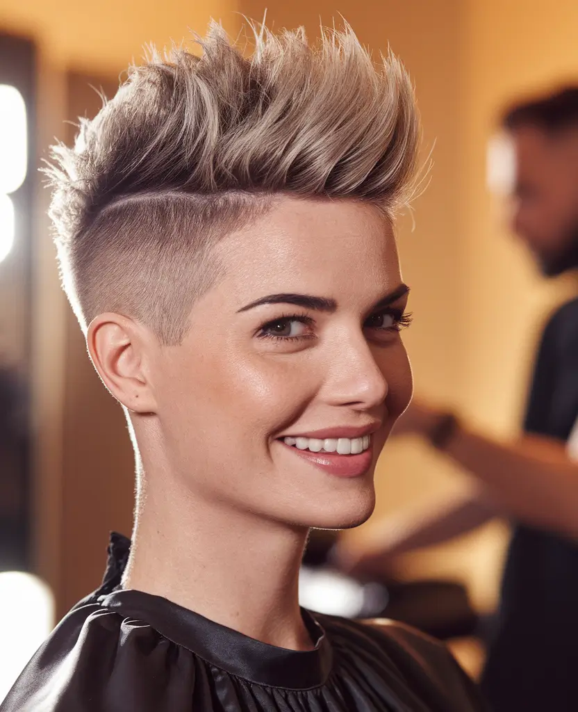 August haircut Undercut Pixie Mohawk