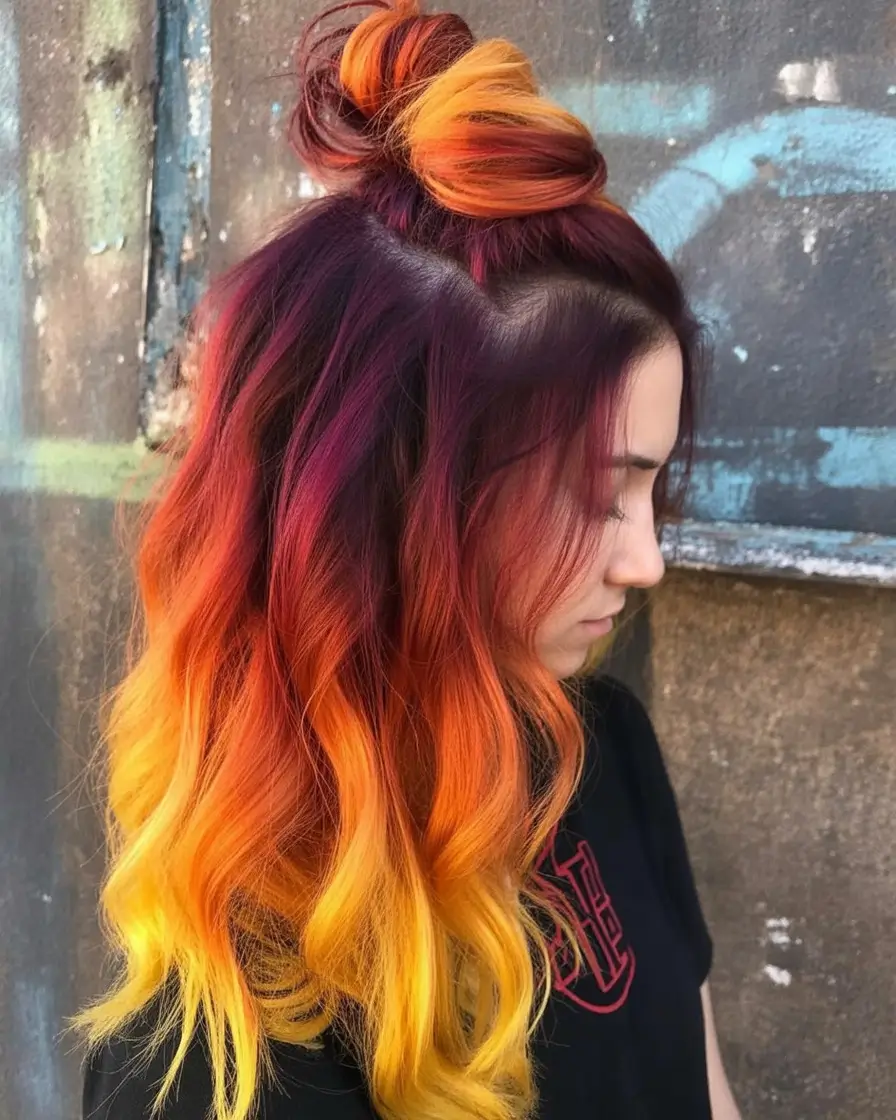 Fall hair color Spiced Sangria Ombre