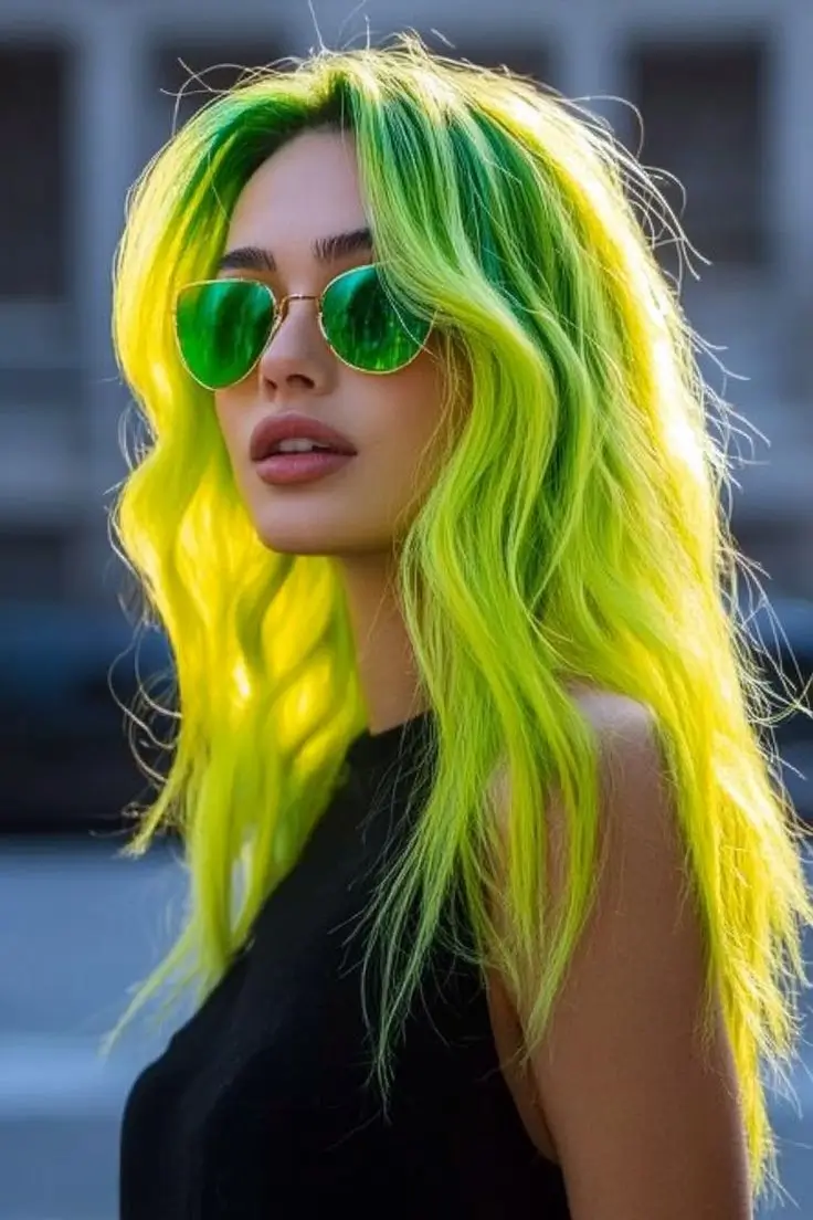 Fall hair color Lime Lights