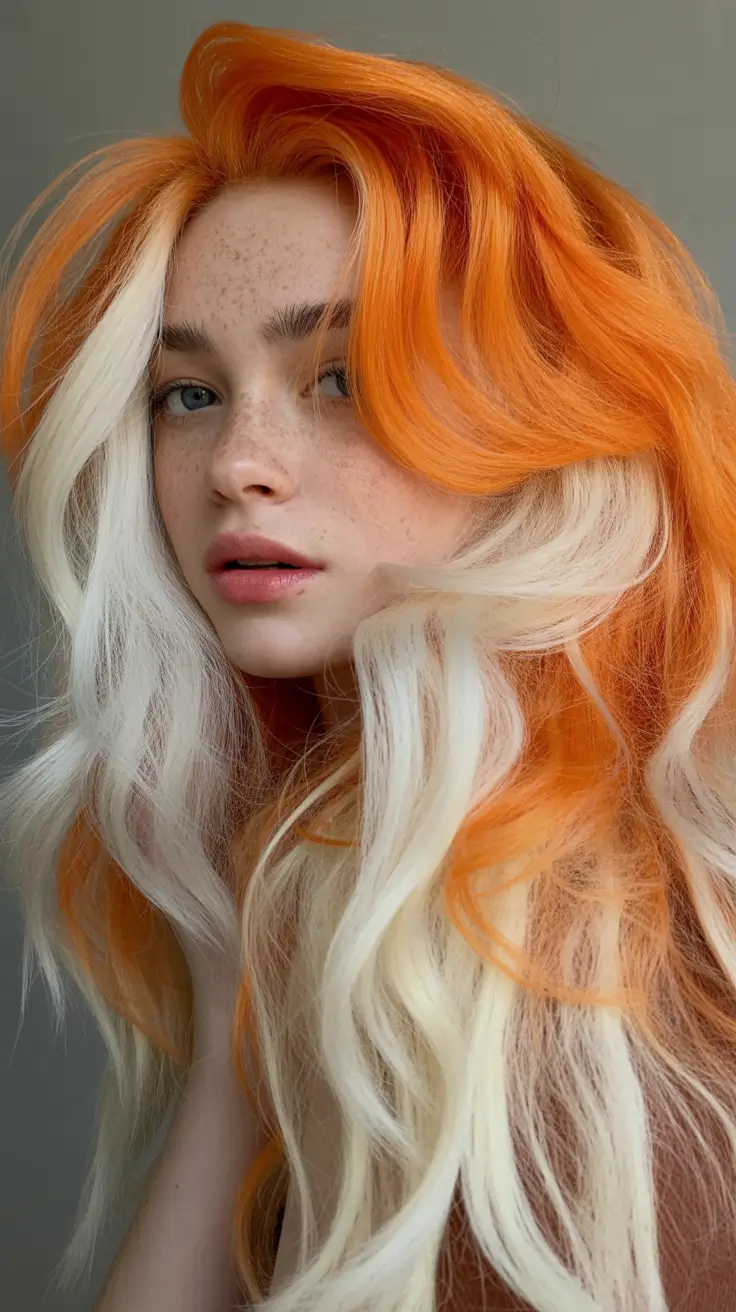 Fall hair color Creamsicle Creamsicle