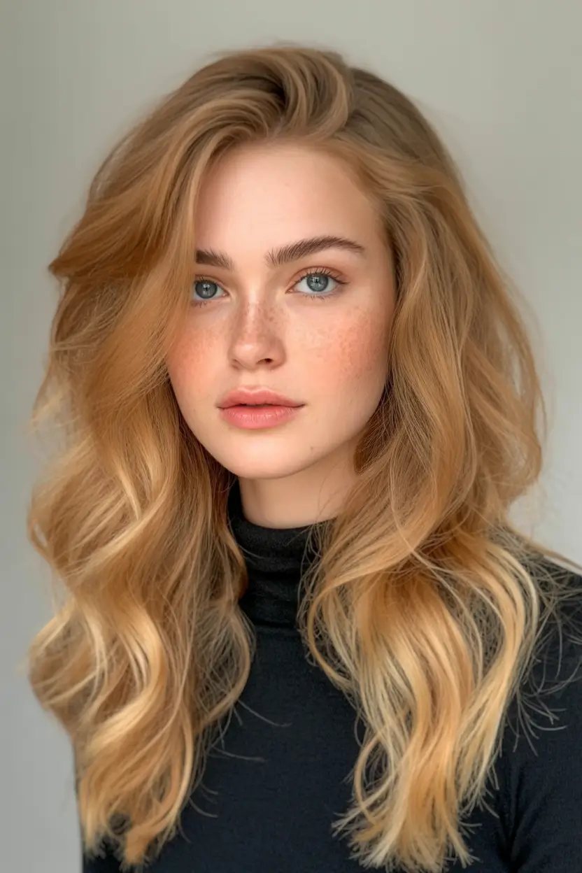 Fall hair color Soft Bronde Glow
