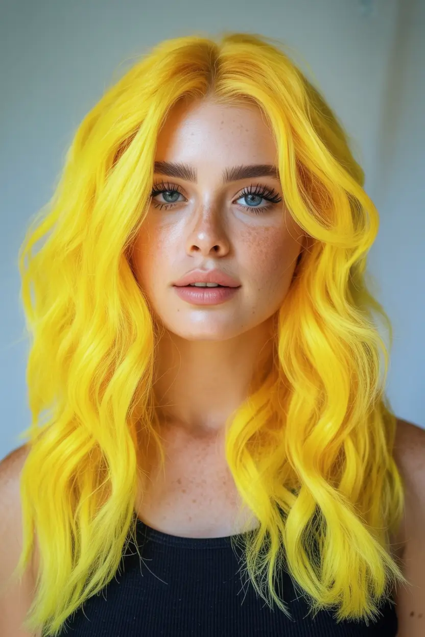 Fall hair color Sunbeam Lemon Blonde