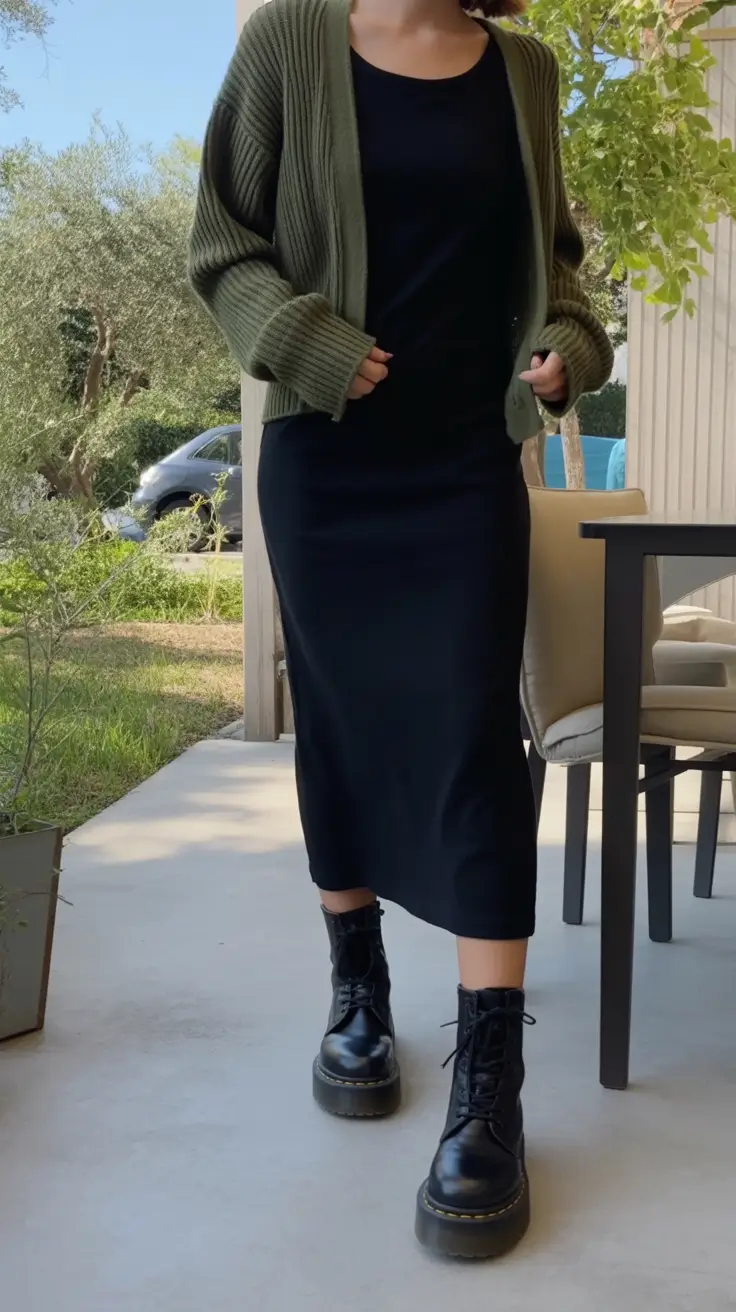 early fall outfits Minimal Grunge for Mornings with Chill