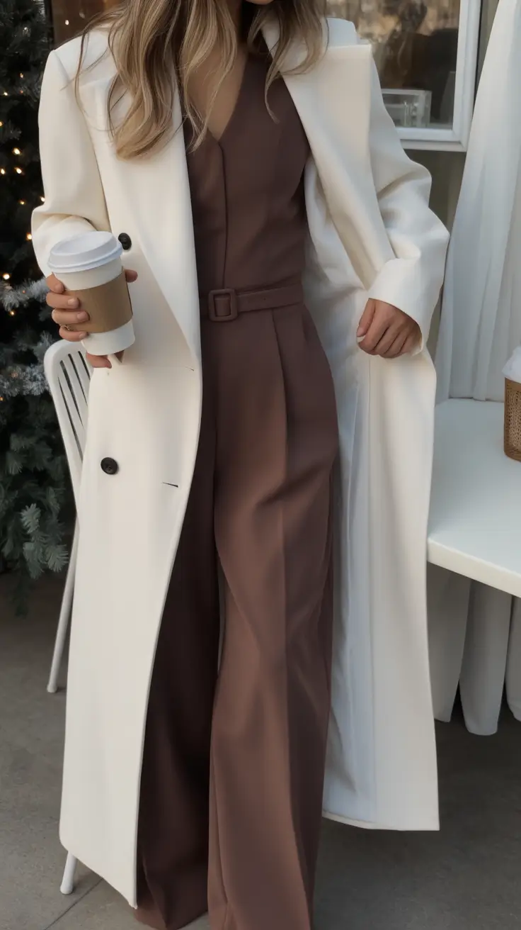 early fall outfits Wide-Legged Elegance for Work or Wine
