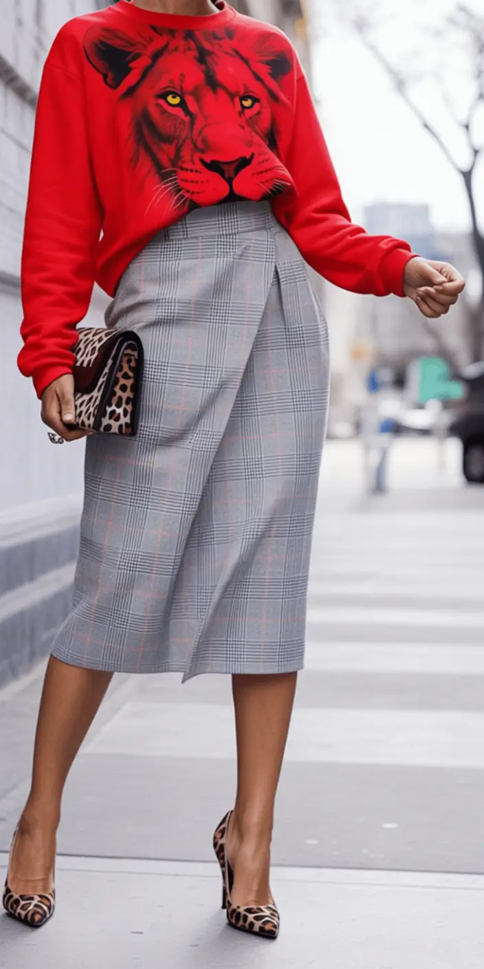 fall-skirt-outfits-Power-Prints-and-Unexpected-Pairings