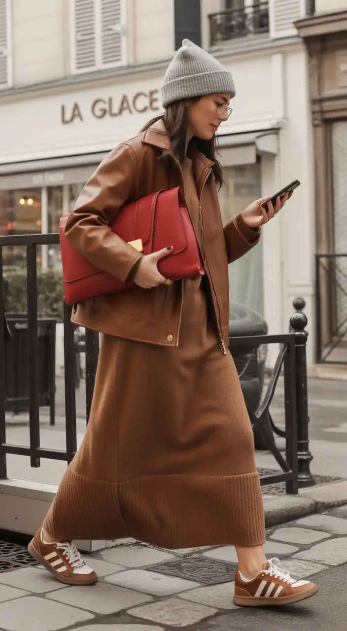 layering for fall outfits Minimalist Utility with a Side of Rich Texture