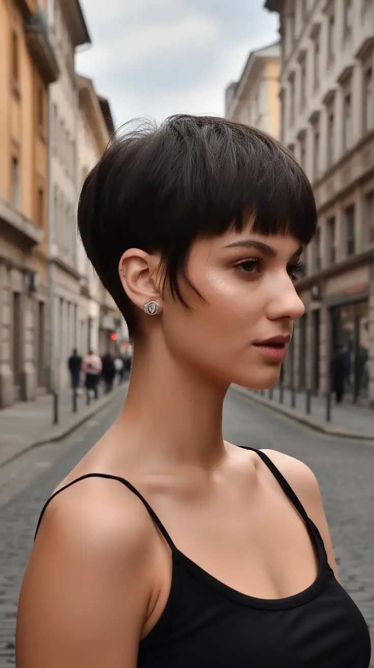 Fall pixie haircut Audrey-Inspired Street Pixie