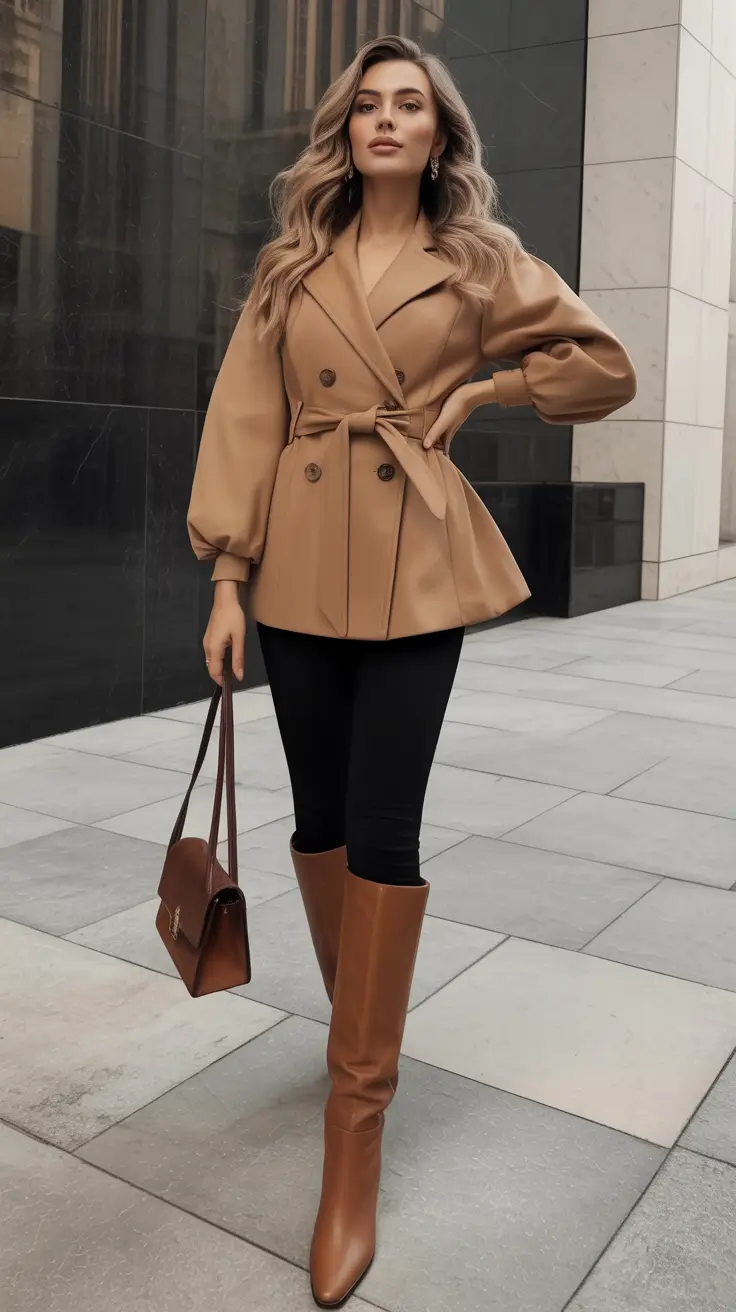 2025 women trends Peplum Drama and Tall Boots