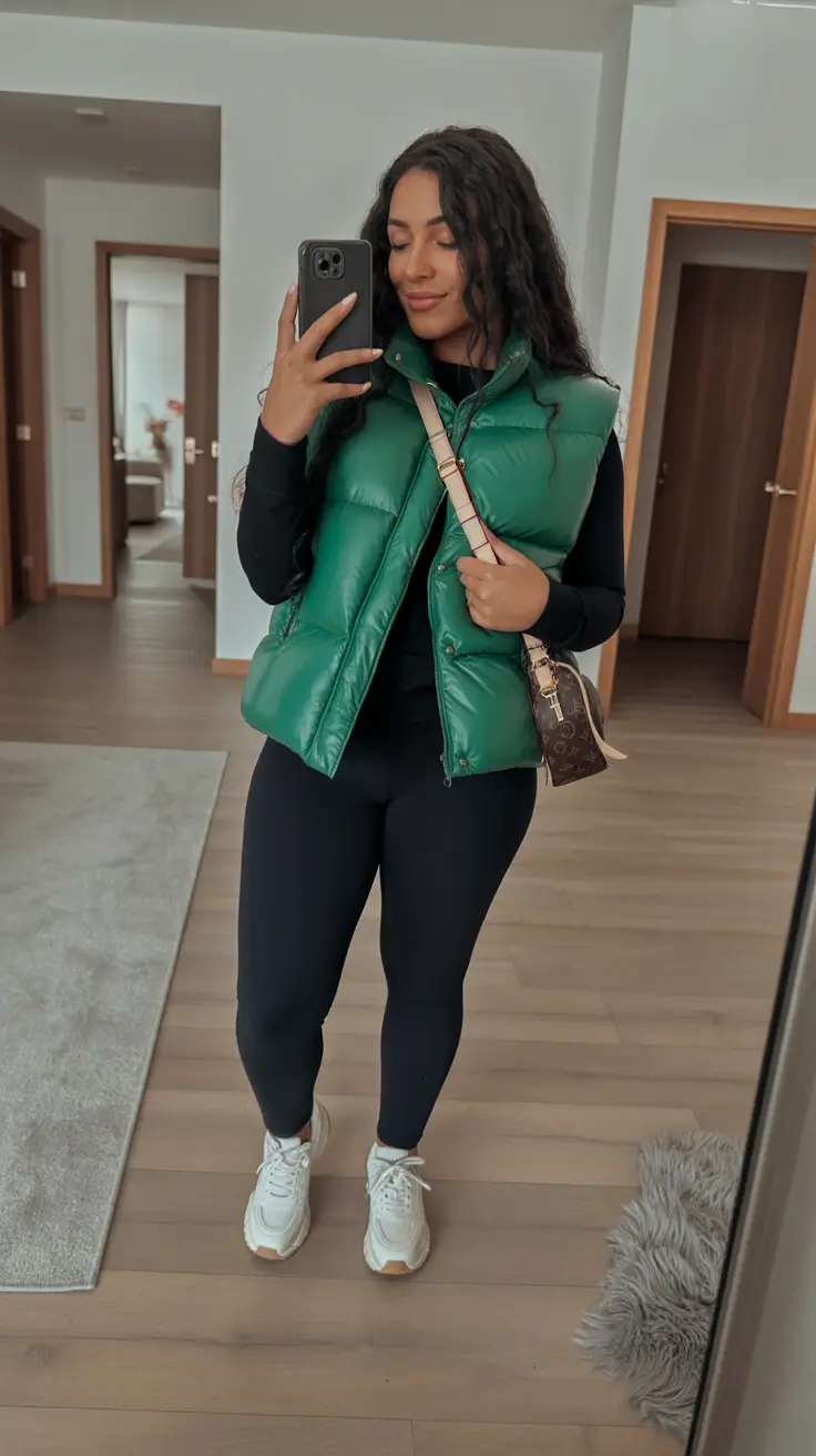 plus size fall fashion Sporty Puffer with City Attitude