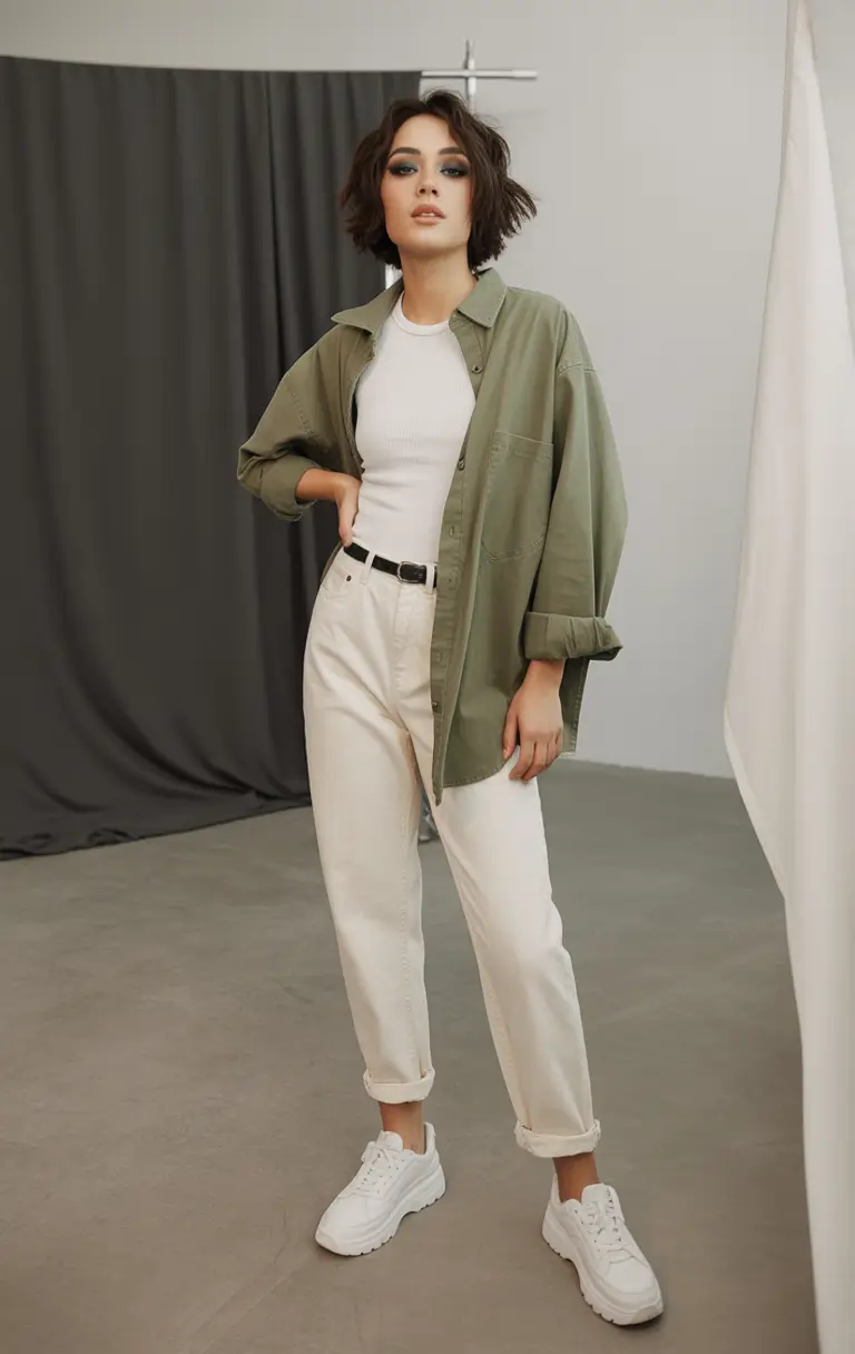 August outfits Everyday Edge with Utility Layers
