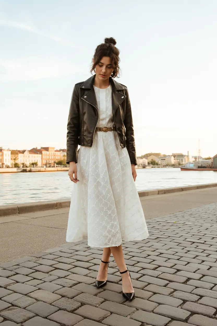 August outfits Lace and Leather for Modern Romance