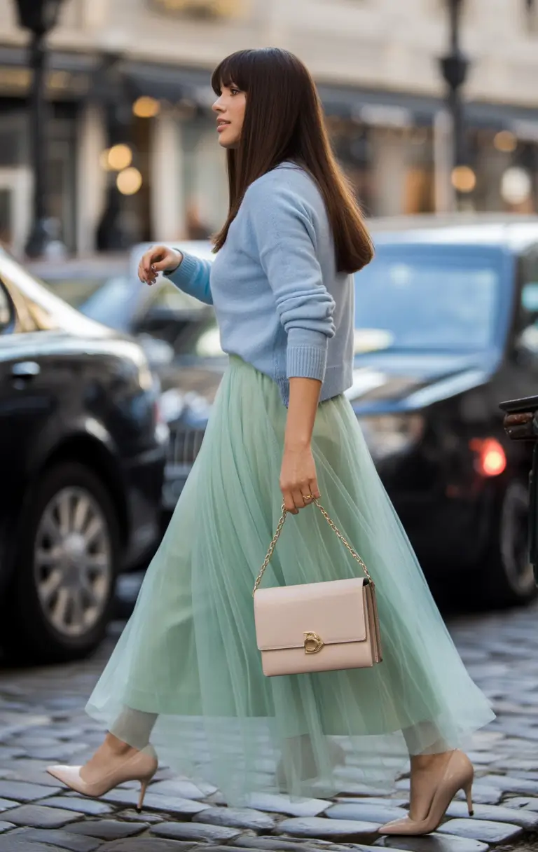 August outfits Misty Pastels for Whimsical Street Style