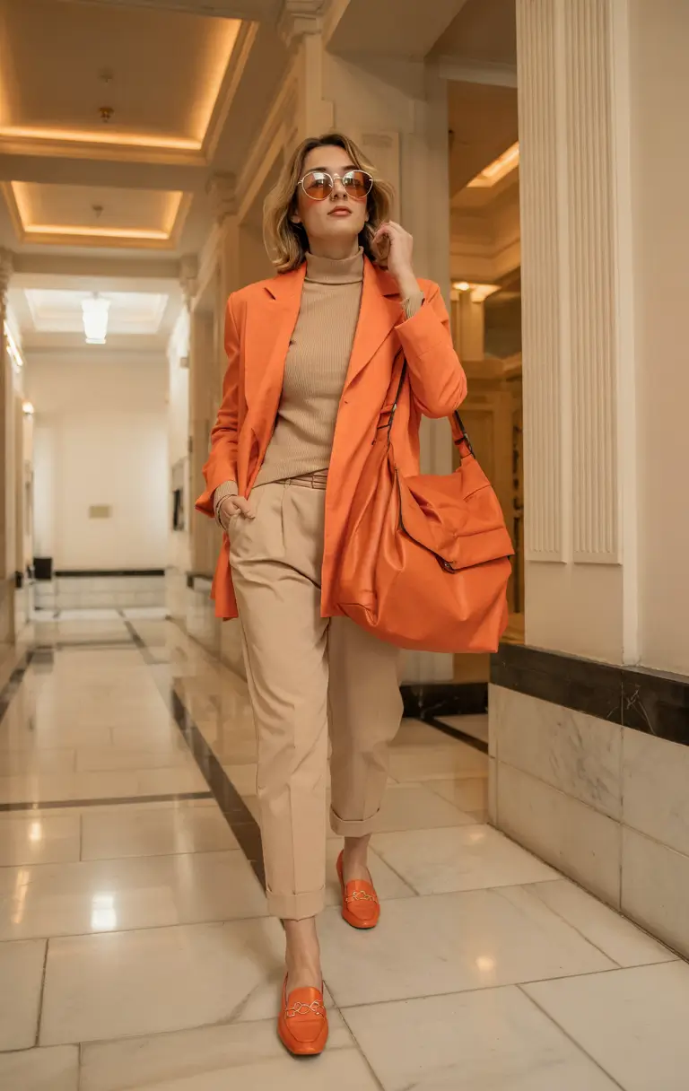 August outfits Sunset Sophistication in Warm Neutrals