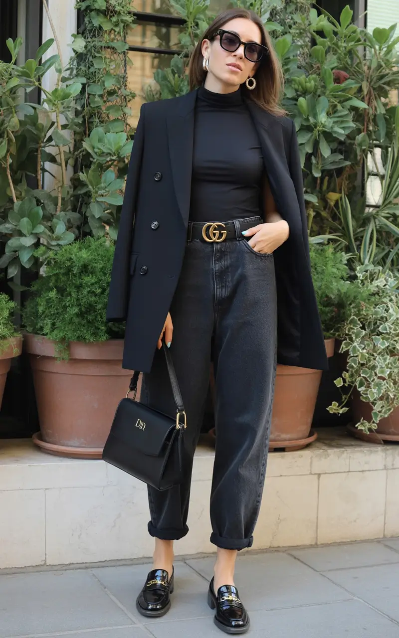 fall outfits for women over 40+High-End Casual with Designer Punch
