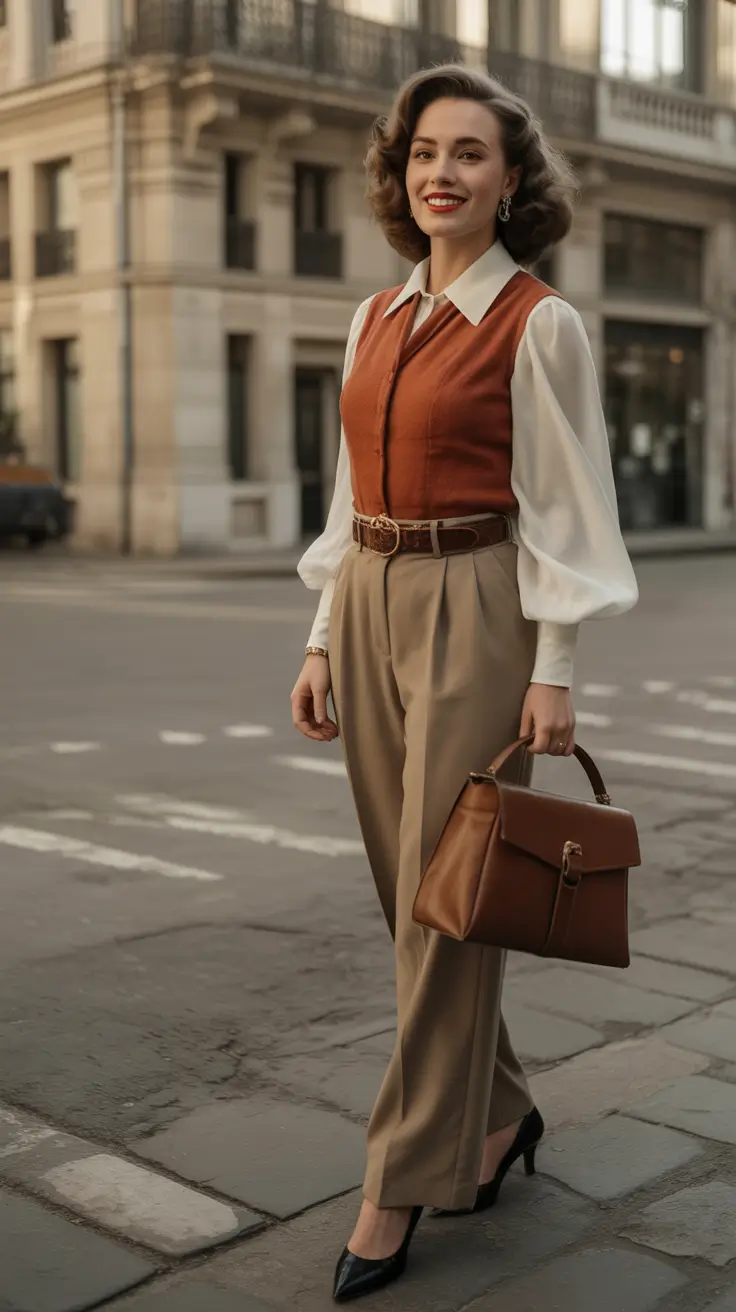 fall outfits for women over 40+Modern Vintage with a Tailored Twist