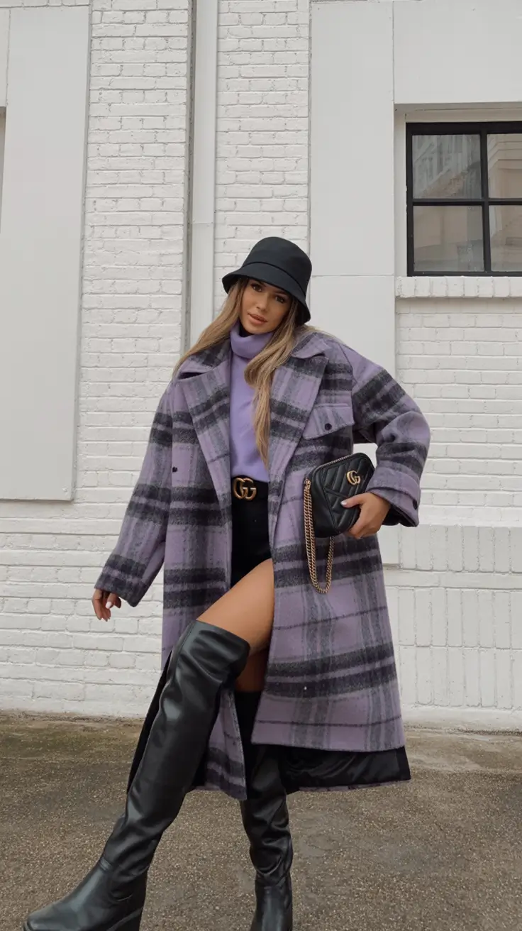 NYC fall outfits 2025 Lavender Luxe With a Side of Edge