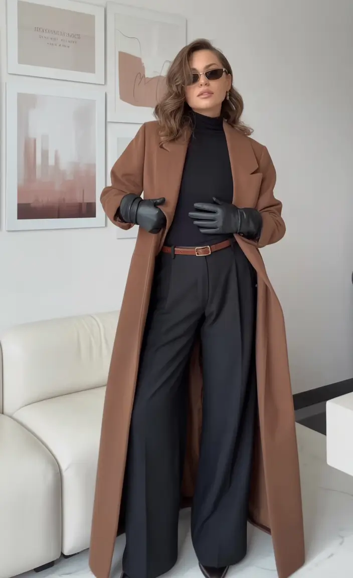 fall fashion outfits Coffee-Core Elegance