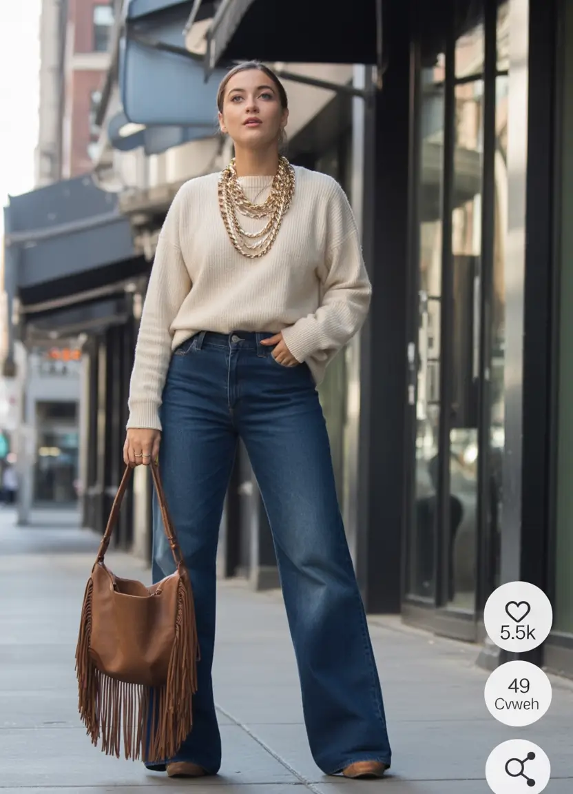 fall fashion outfits Everyday Luxe With Denim