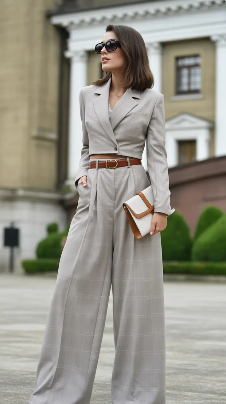 fall office outfits for women Neutral Power with a Twist of Elegance