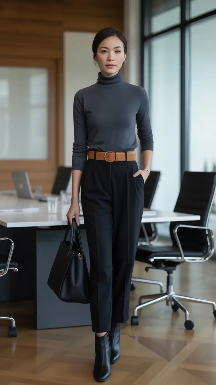 fall office outfits for women Minimalist Chic with a Soft Power Touch