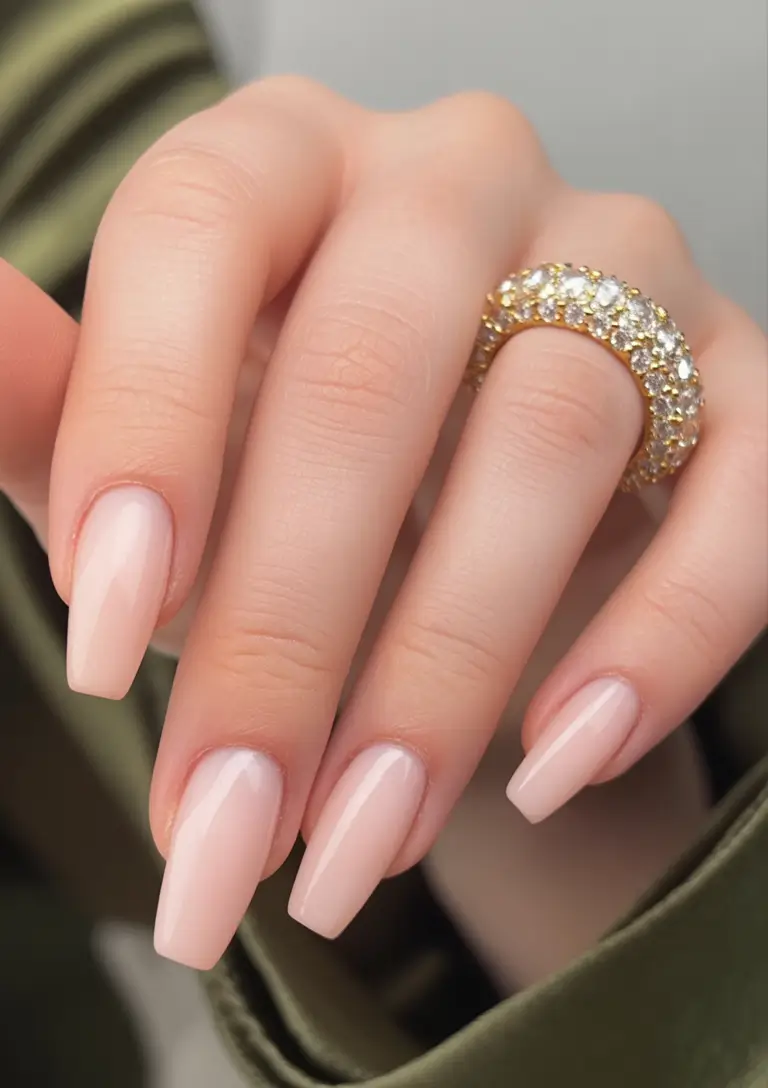 fall coffin nail Soft Nude Perfection