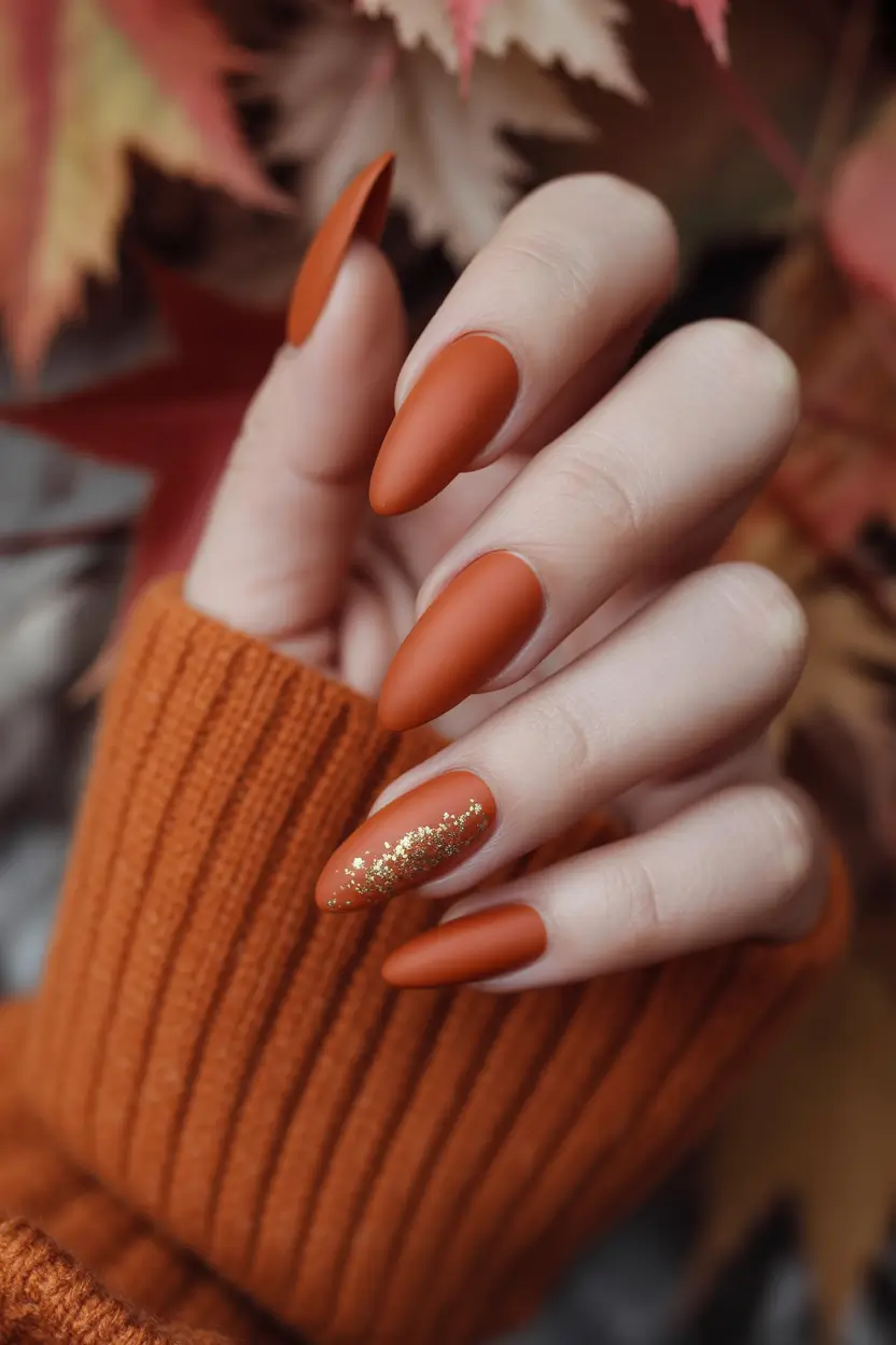 23 2025 Fall Nail Colors Trendy Shades – Pumpkin Spice Ember