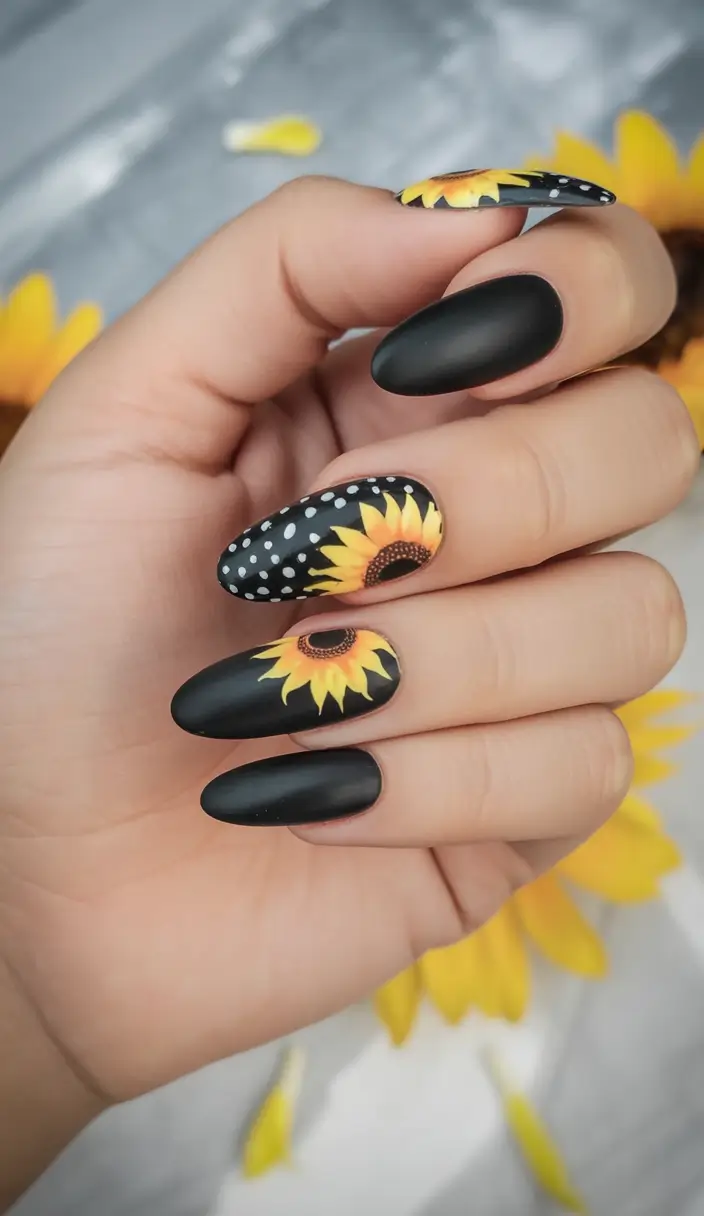 23 2025 Fall Nail Colors Trendy Shades – Sunflower Noir