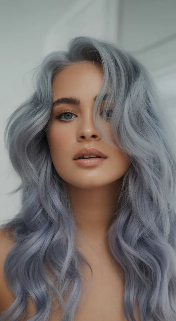 Fall Hair Colors for Warm Skin Tones+Lavender Frosted Steel