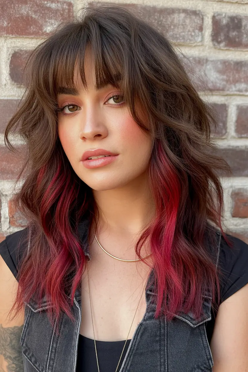 Fall Hair Colors for Warm Skin Tones+Shadow Root & Rose Dip