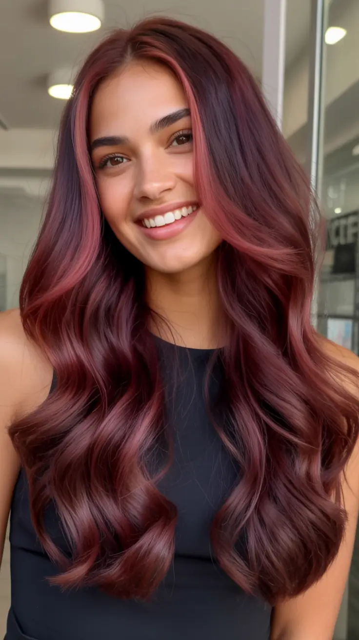 Fall Hair Colors for Warm Skin Tones+Mulberry Velvet Waves