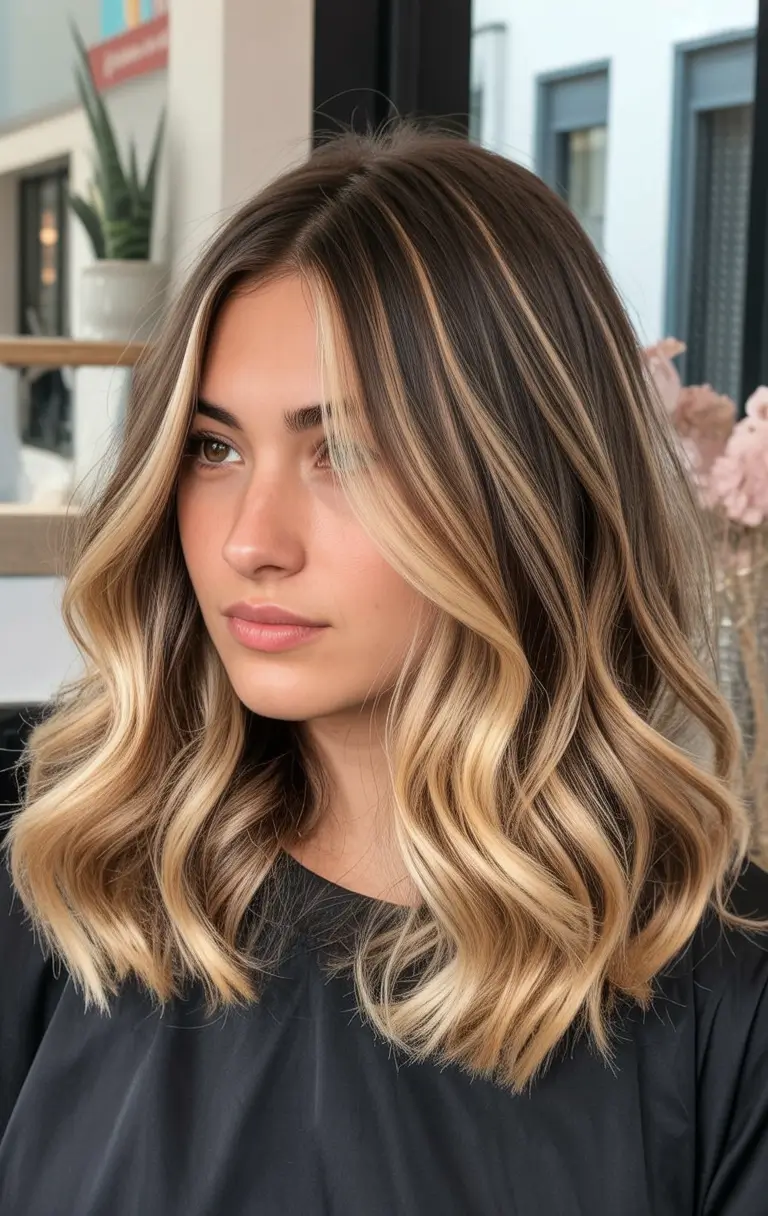 Fall Hair Colors for Warm Skin Tones+Golden Mocha Poplights