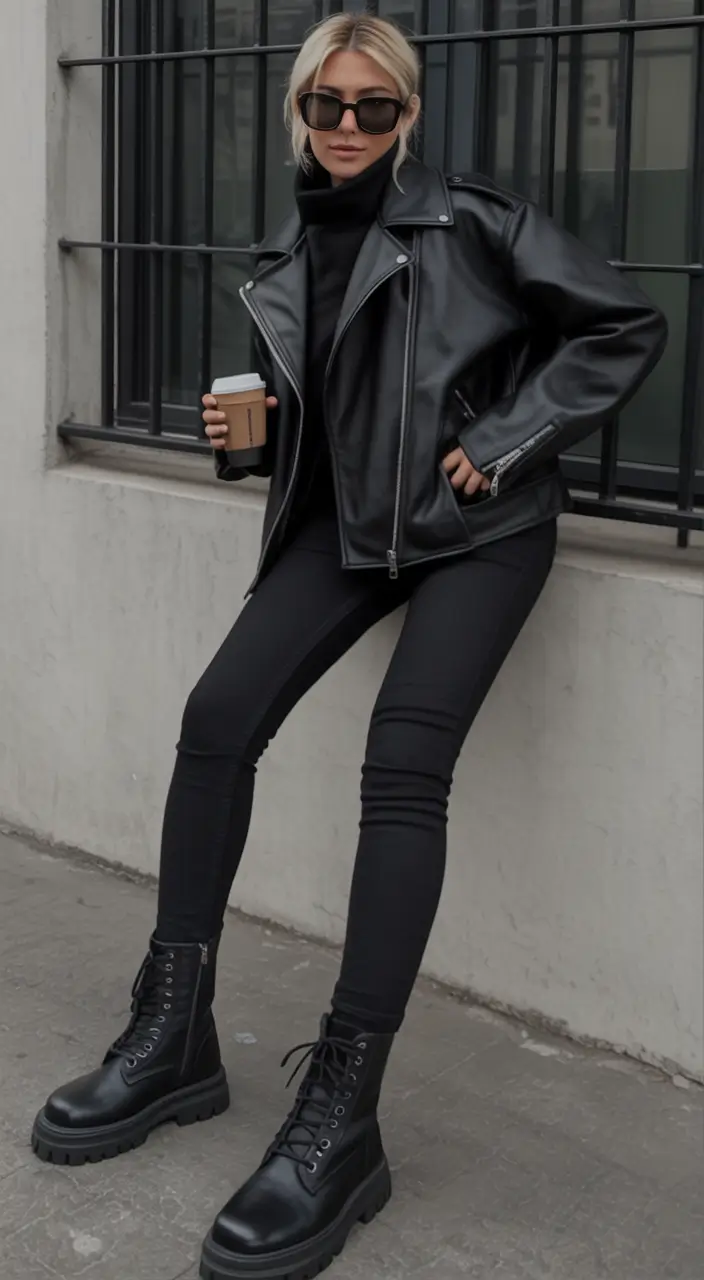September outfits Urban Edge in Monochrome Black