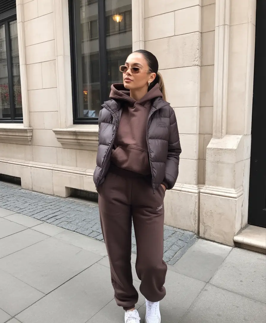 September outfits Rich Chocolate Comfort for Crisp Mornings