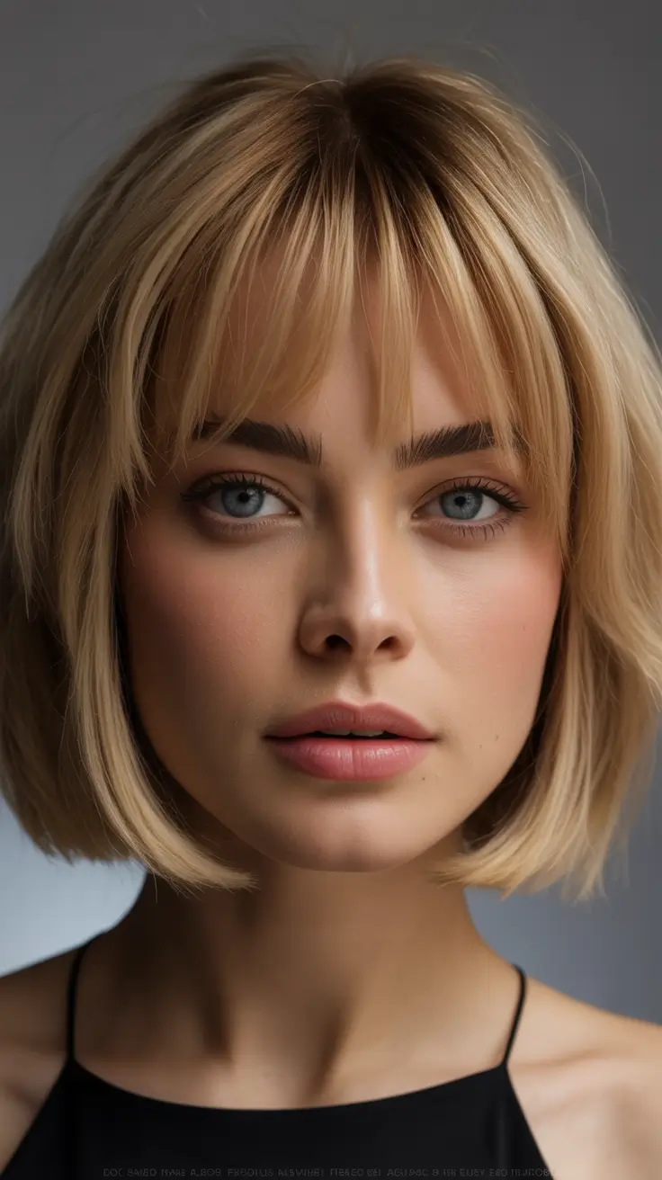 cute fall hair colors French-Inspired Blonde Bob