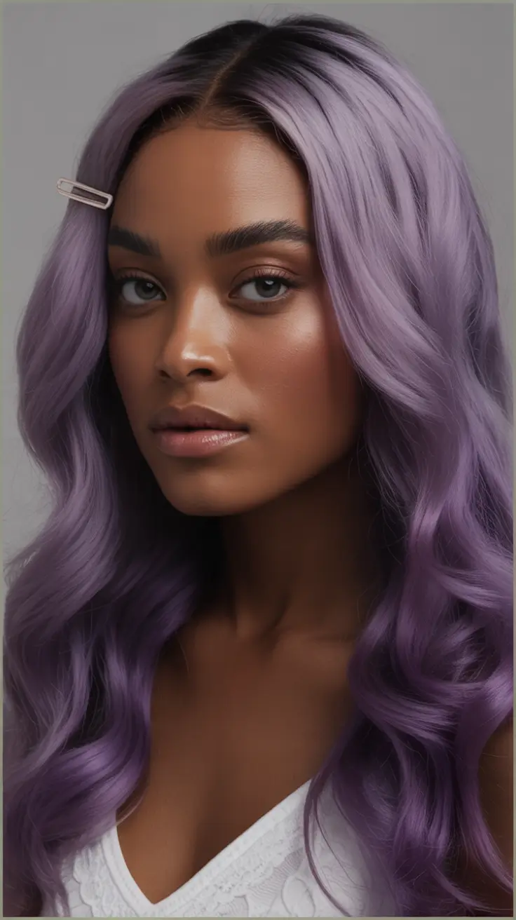 cute fall hair colors Dreamy Lilac Lengths