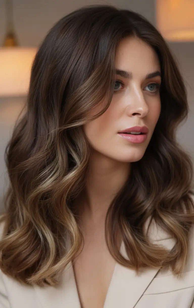 dark brown fall hair colors Dimensional Mushroom Brown with Classic Curls