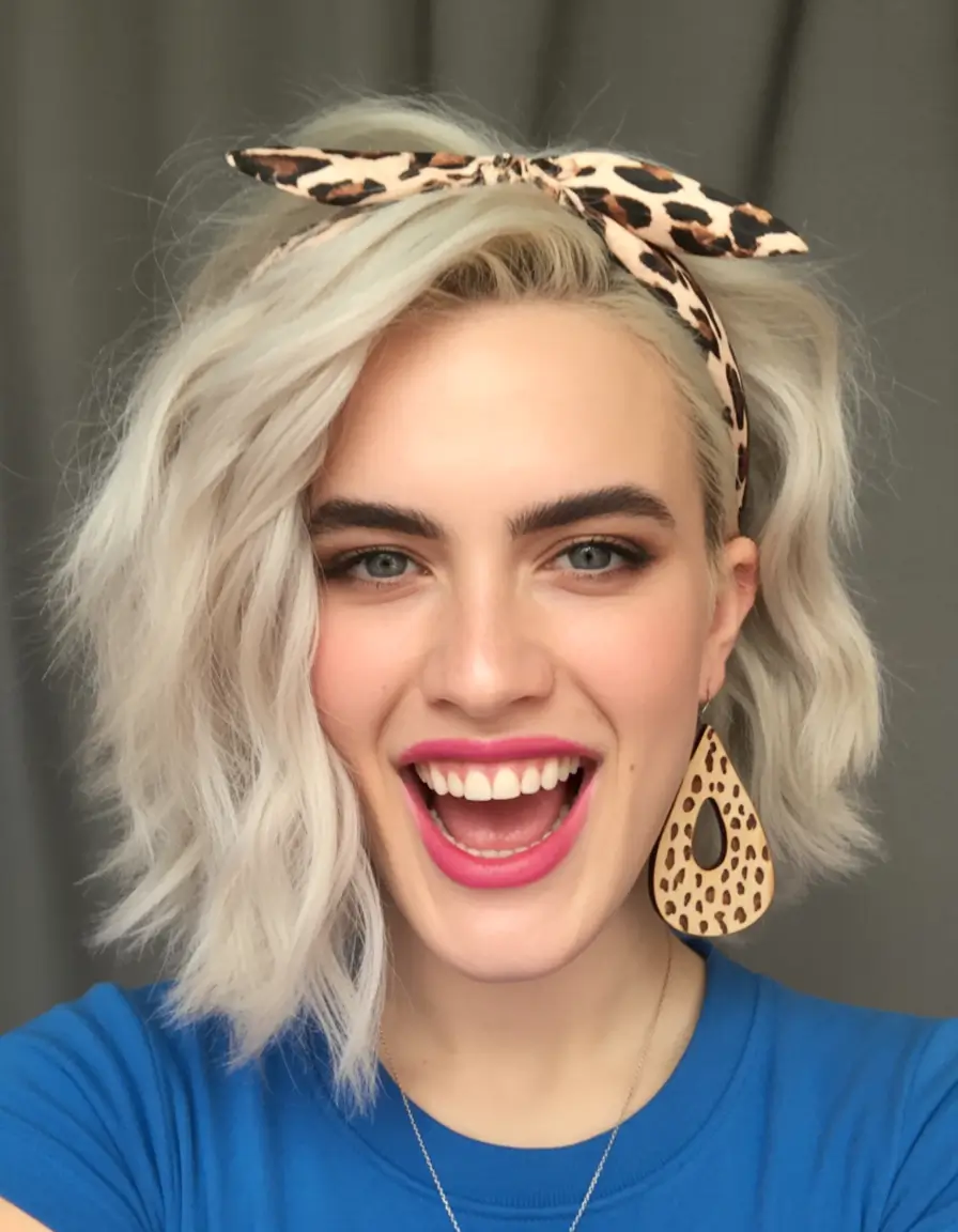 Fall hairstyle short hair Messy Waves with a Wild Side