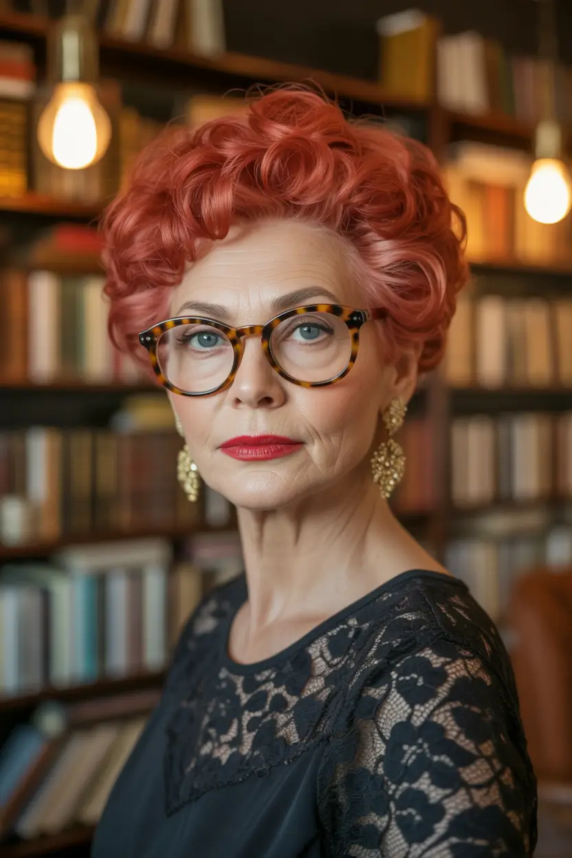 Fall haircuts for women over 60 Retro-Inspired Soft Curls