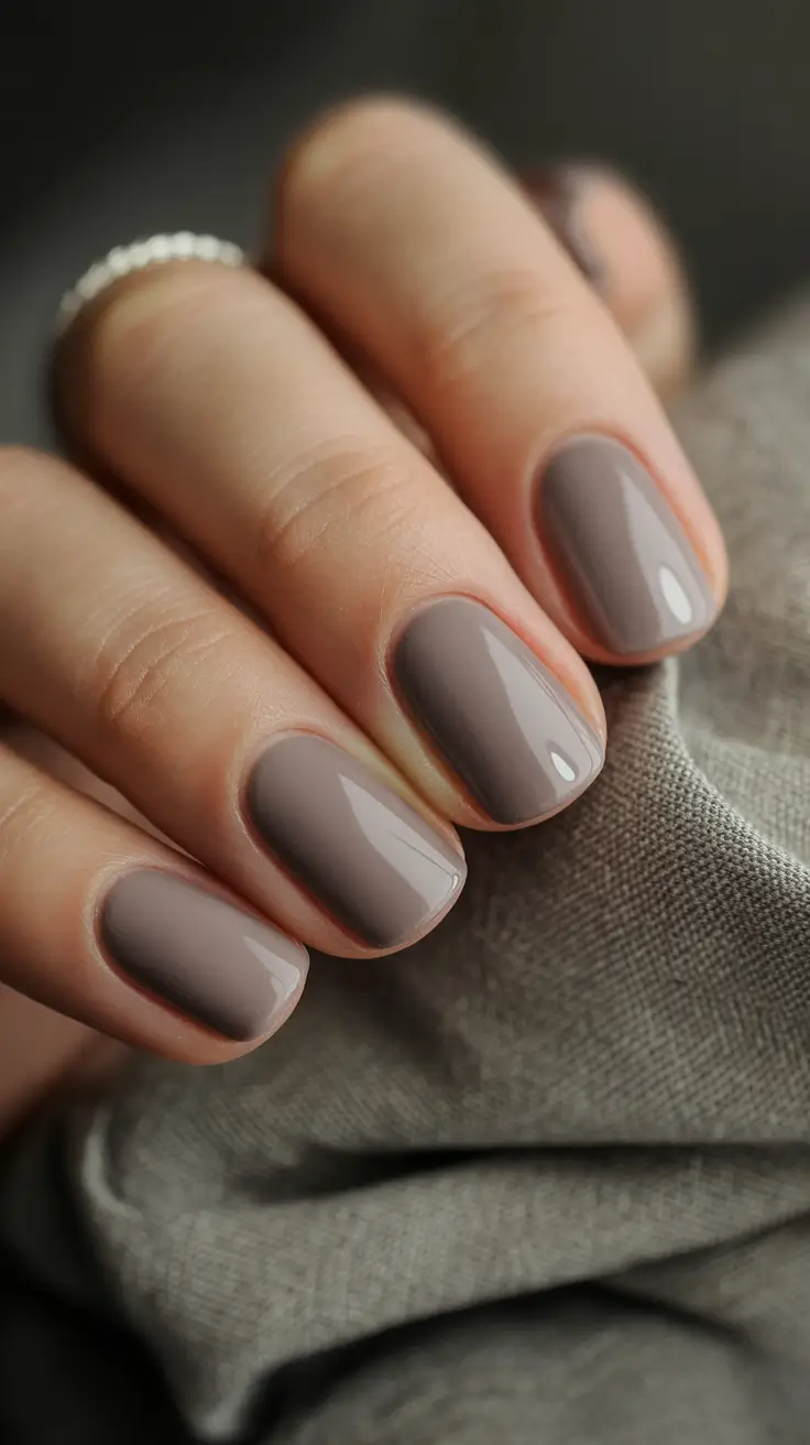 fall-nails-color-trends-2025-soft-taupe-simplicity