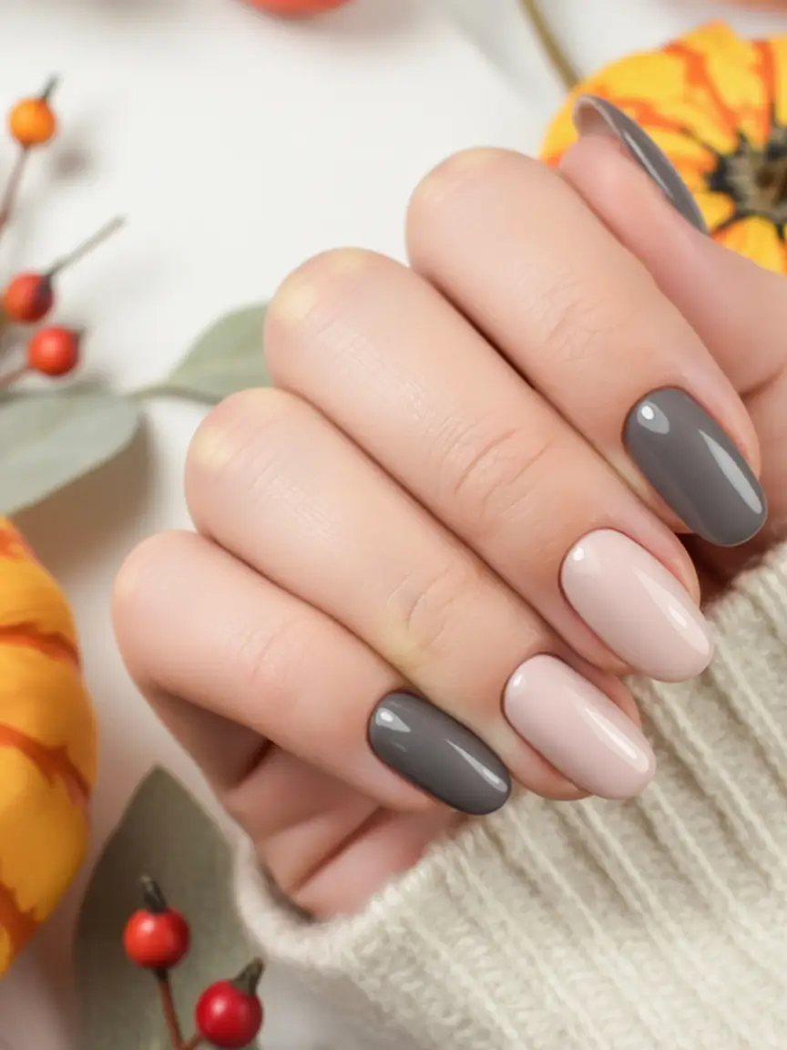 fall-nails-color-trends-2025-minimalist-grey-meets-nude
