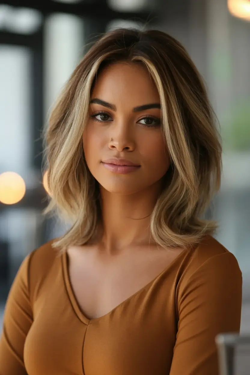 hair-color-for-brown-skin-Beige-Butter-Blonde-on-Medium-Bob