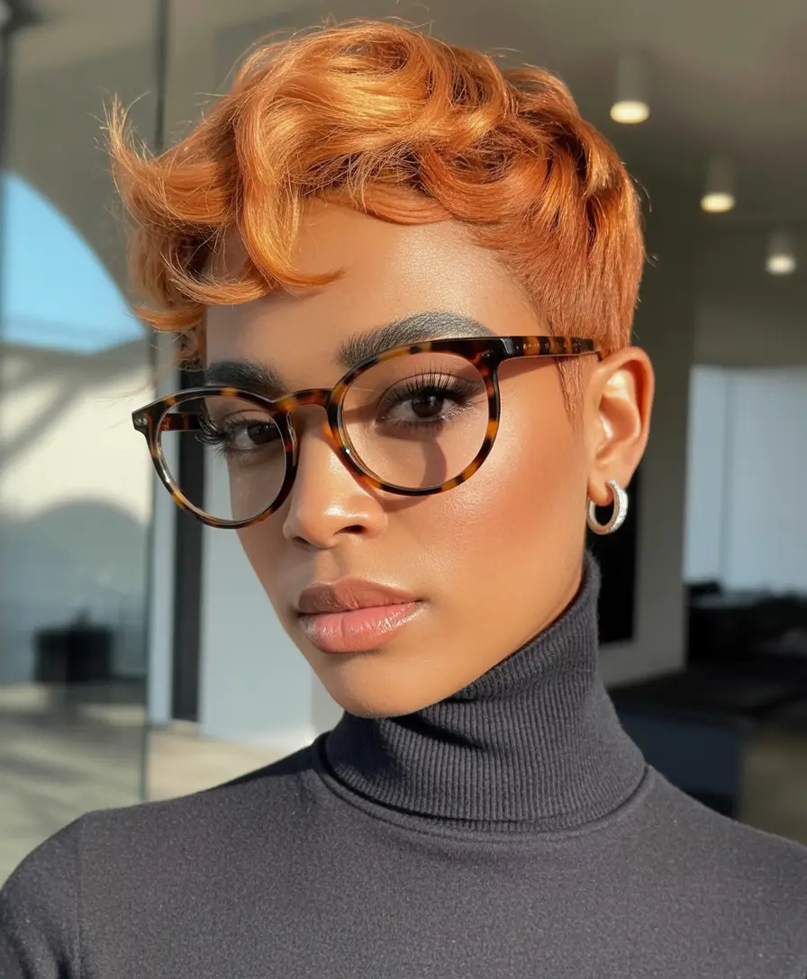 hair-color-for-brown-skin-Amber-Pixie-with-Sculpted-Texture