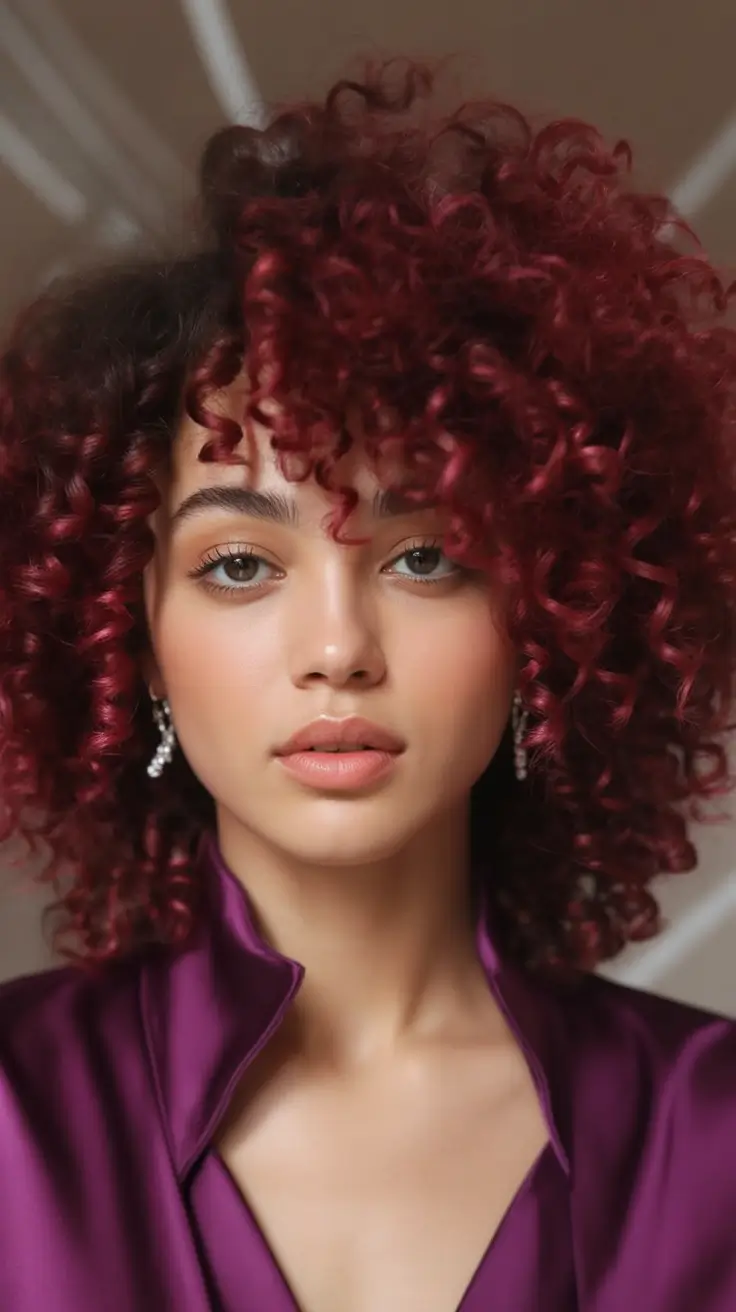 hair-color-for-brown-skin-Merlot-Ringlets-with-Soft-Shadow-Roots