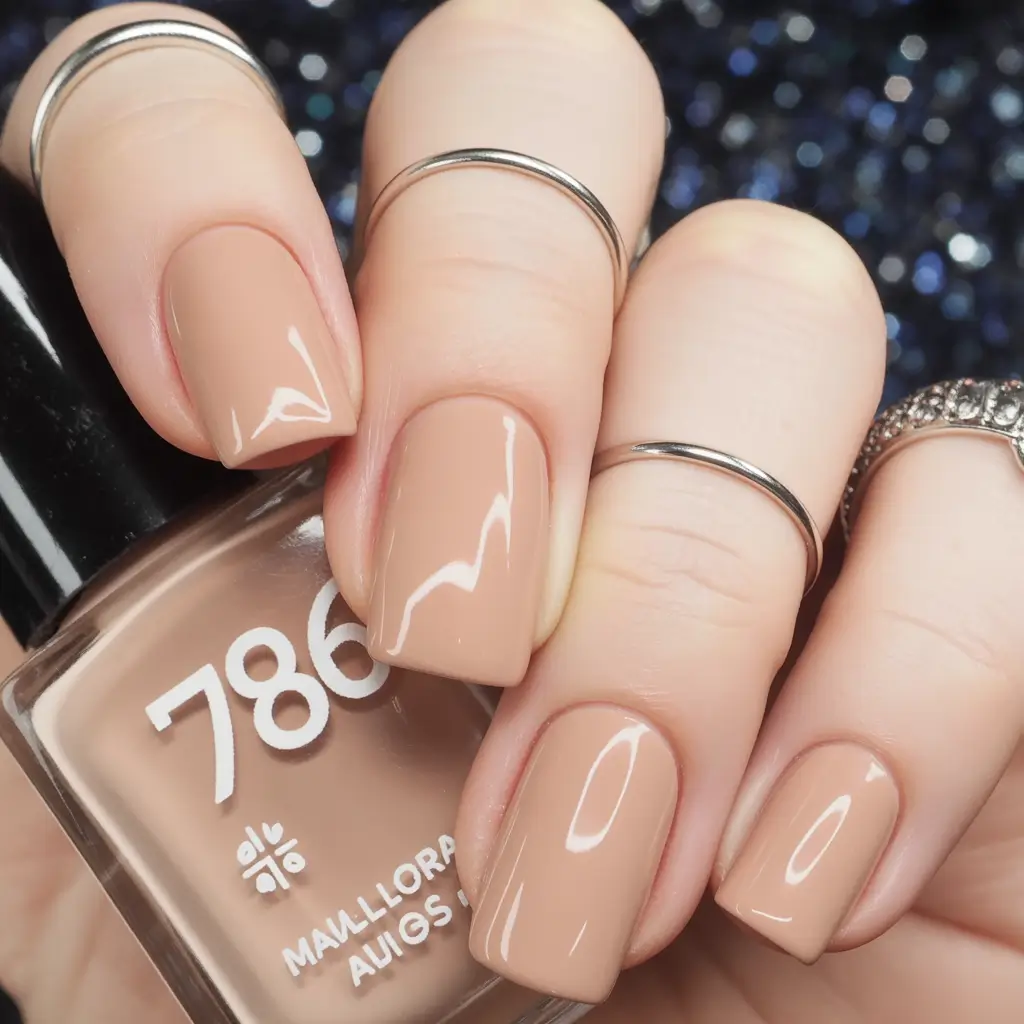 fall nail colors for fair skin soft beige minimalism