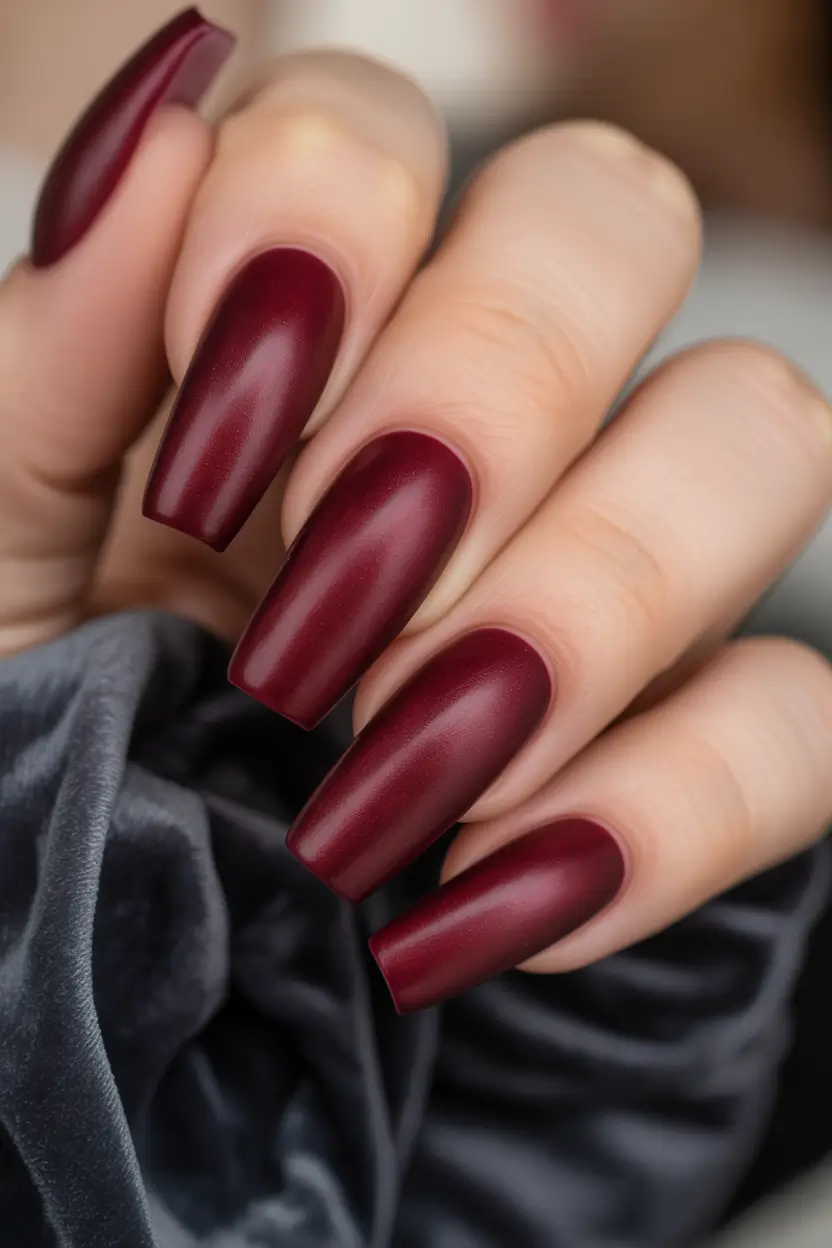 fall nail colors for fair skin deep merlot drama