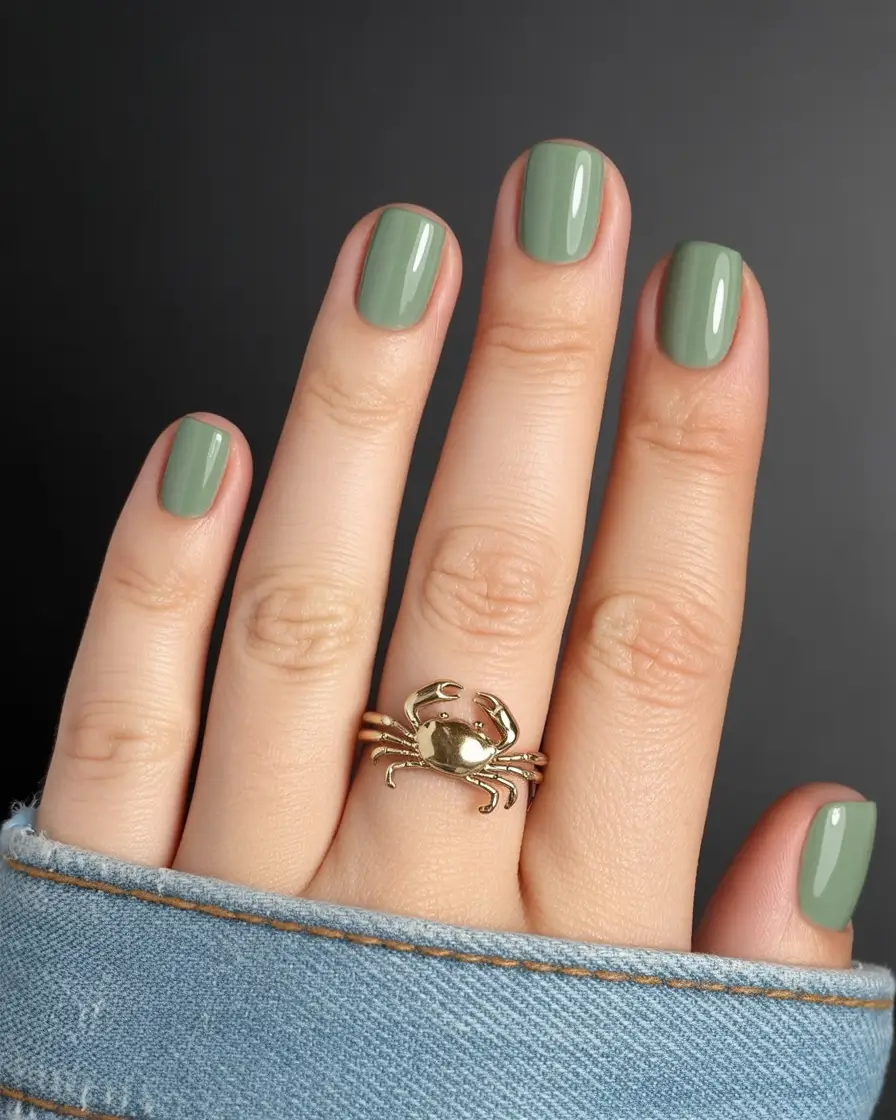 Fall nail colors for medium skin Evergreen Calm