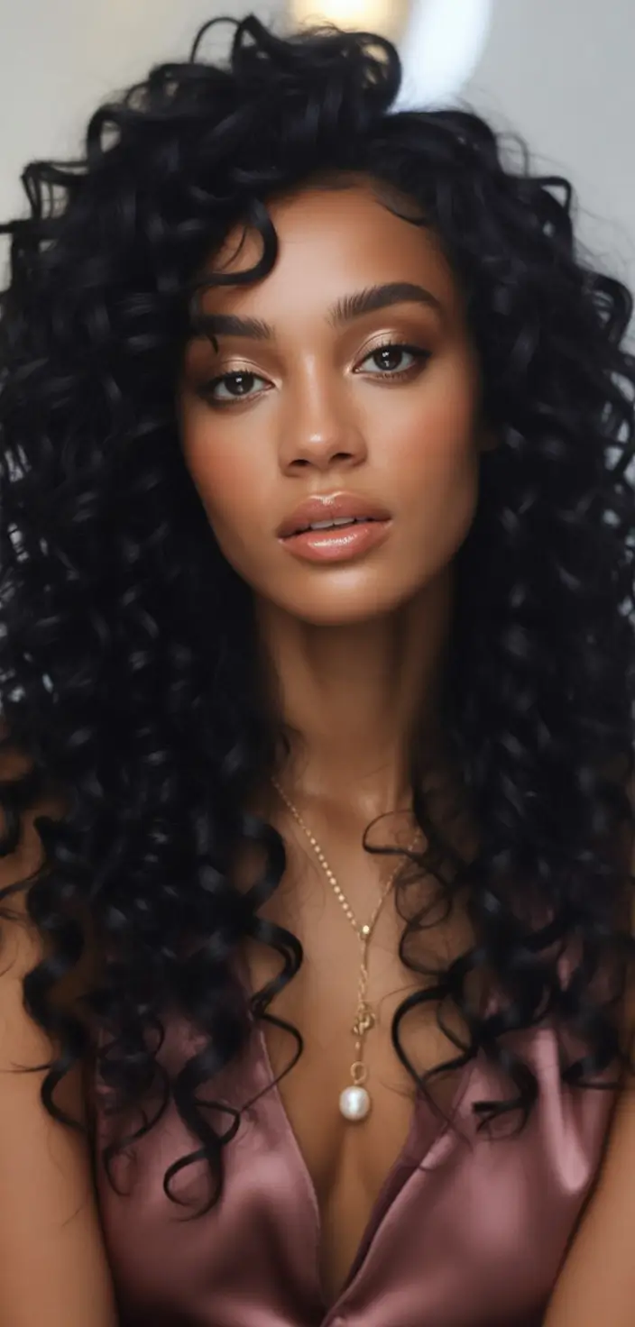 cute-fall-hairstyles-Glossy-Defined-Curls