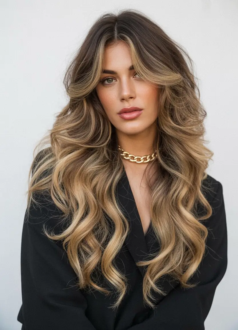 cute-fall-hairstyles-Layered-Blonde-Waves-with-Face-Framing-Highlights