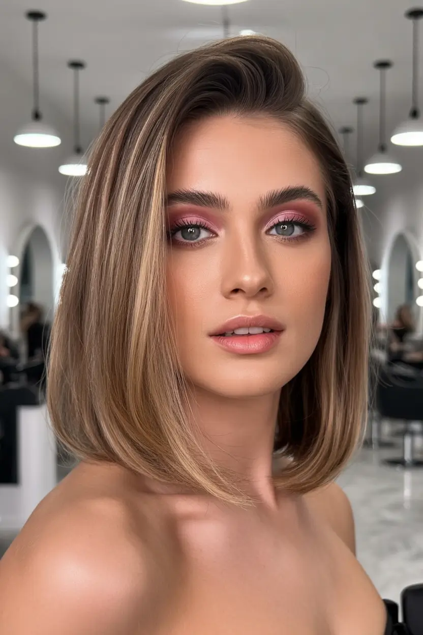 cute-fall-hairstyles-Classic-Sleek-Lob